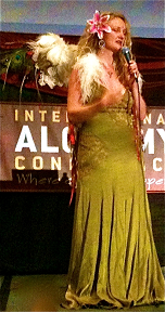 Sonya at the International Alchemy Conference in Los Angles, California